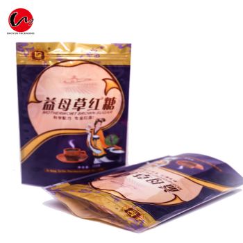 Self supporting zipper packaging bag